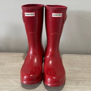 Red Hunter Boots